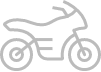 Icon showing a motorcycle