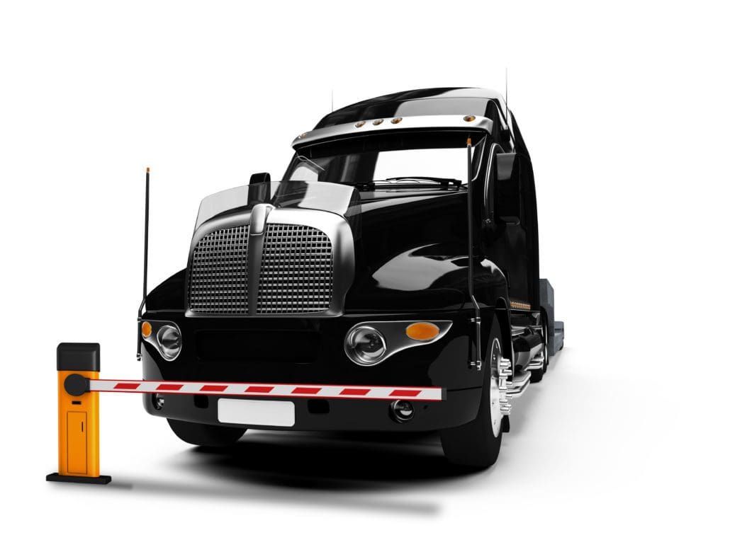 Truck Trailer at Gate