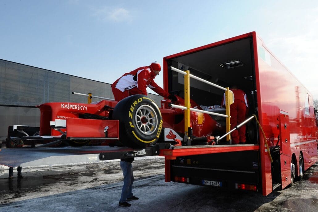 What Happens Once the F1 Car Is Transported to the Venues